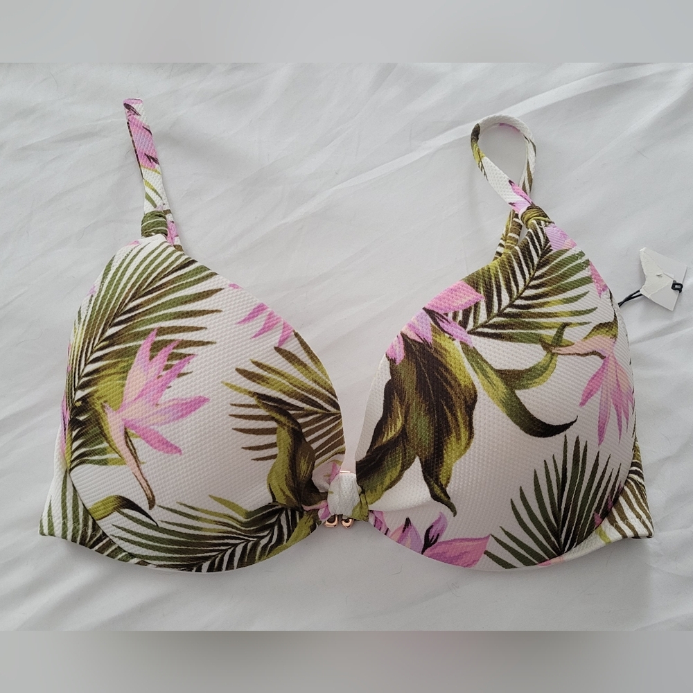 Shade & Shore Floral Tropical Swim Bikini Top
